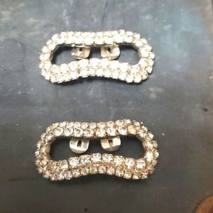 Vintage rhinestone shoe covers